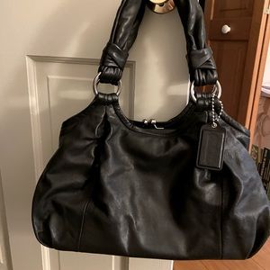 Vintage Black Hobo Coach bag